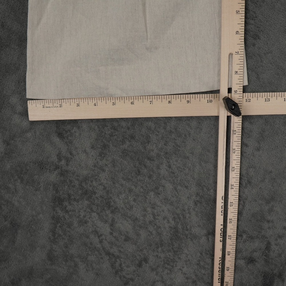 Theory Simonne Crunch Wide Leg Pants Size 00 Oatmeal Linen Blend Wide Leg Pants - Picture 8 of 10